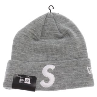 シュプリーム(Supreme)のSUPREME シュプリーム 23AW×NEWERA S Logo Beanie ニューエラ S ロゴ スモールボックスロゴ ニットキャップ ビーニー ニット帽 帽子 グレー(ニット帽/ビーニー)