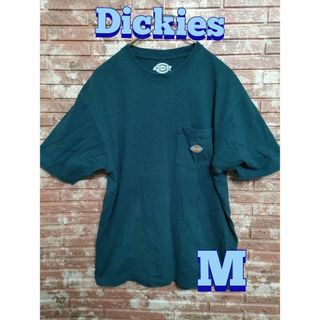 Dickies - ディッキーズ クルーネック 半袖Tシャツ ブルー系 M 胸ポケットあり