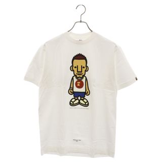 アベイシングエイプ(A BATHING APE)のA BATHING APE アベイシングエイプ 2006年 ×Nakata.net 中田 フォトプリント 半袖Tシャツ 52739 ホワイト(Tシャツ/カットソー(半袖/袖なし))