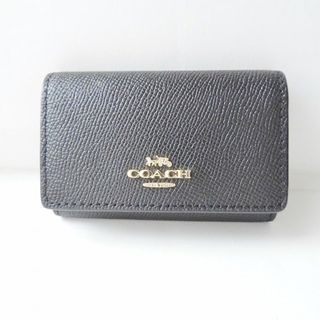 コーチ(COACH)のCOACH(コーチ) キーケース美品  - 76741 黒 レザー(キーケース)