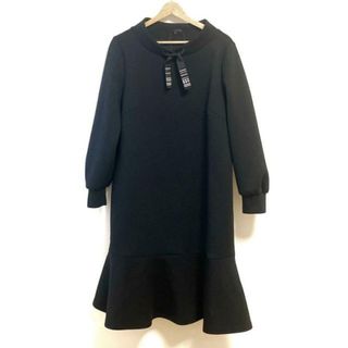 トゥービーシック(TO BE CHIC)のTO BE CHIC(トゥービーシック) ワンピース サイズ46 XL レディース - 黒 長袖/ロング/スパンコール/ラインストーン(その他)