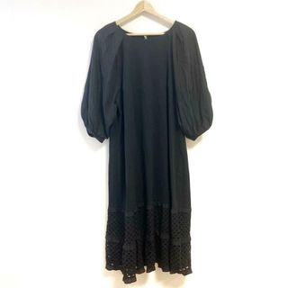 トゥービーシック(TO BE CHIC)のTO BE CHIC(トゥービーシック) ワンピース サイズ46 XL レディース - 黒 半袖/ロング/リボン(その他)