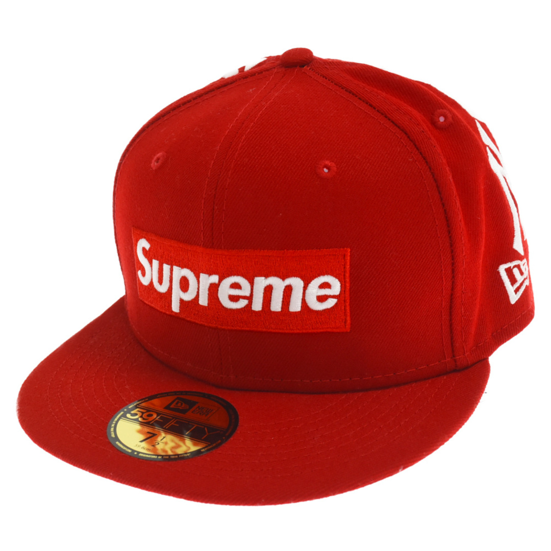 Supreme(シュプリーム)のSUPREME シュプリーム 21AW New York Yankees Box Logo New Era ニューヨークヤンキースボックスロゴベースボールキャップ ニューエラ レッド メンズの帽子(キャップ)の商品写真