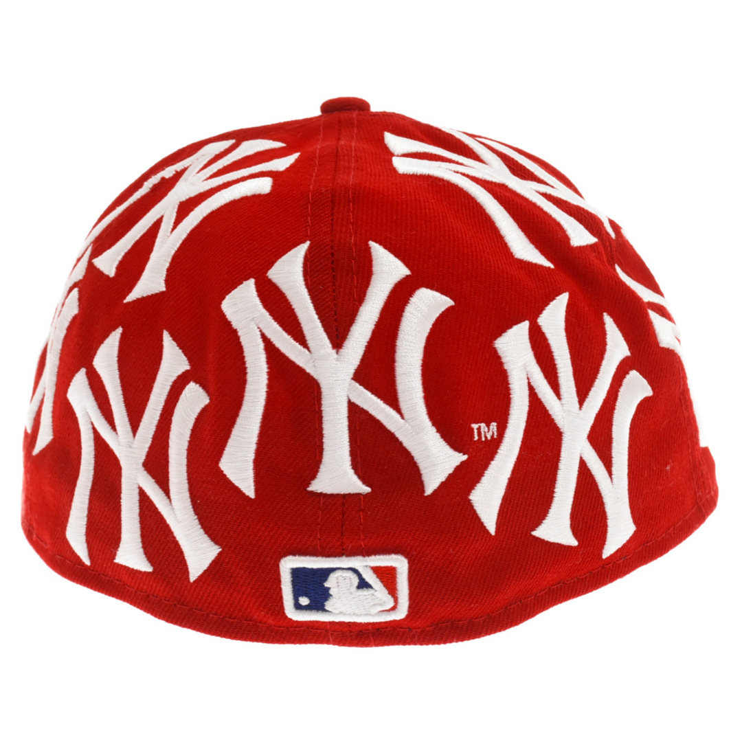 Supreme(シュプリーム)のSUPREME シュプリーム 21AW New York Yankees Box Logo New Era ニューヨークヤンキースボックスロゴベースボールキャップ ニューエラ レッド メンズの帽子(キャップ)の商品写真