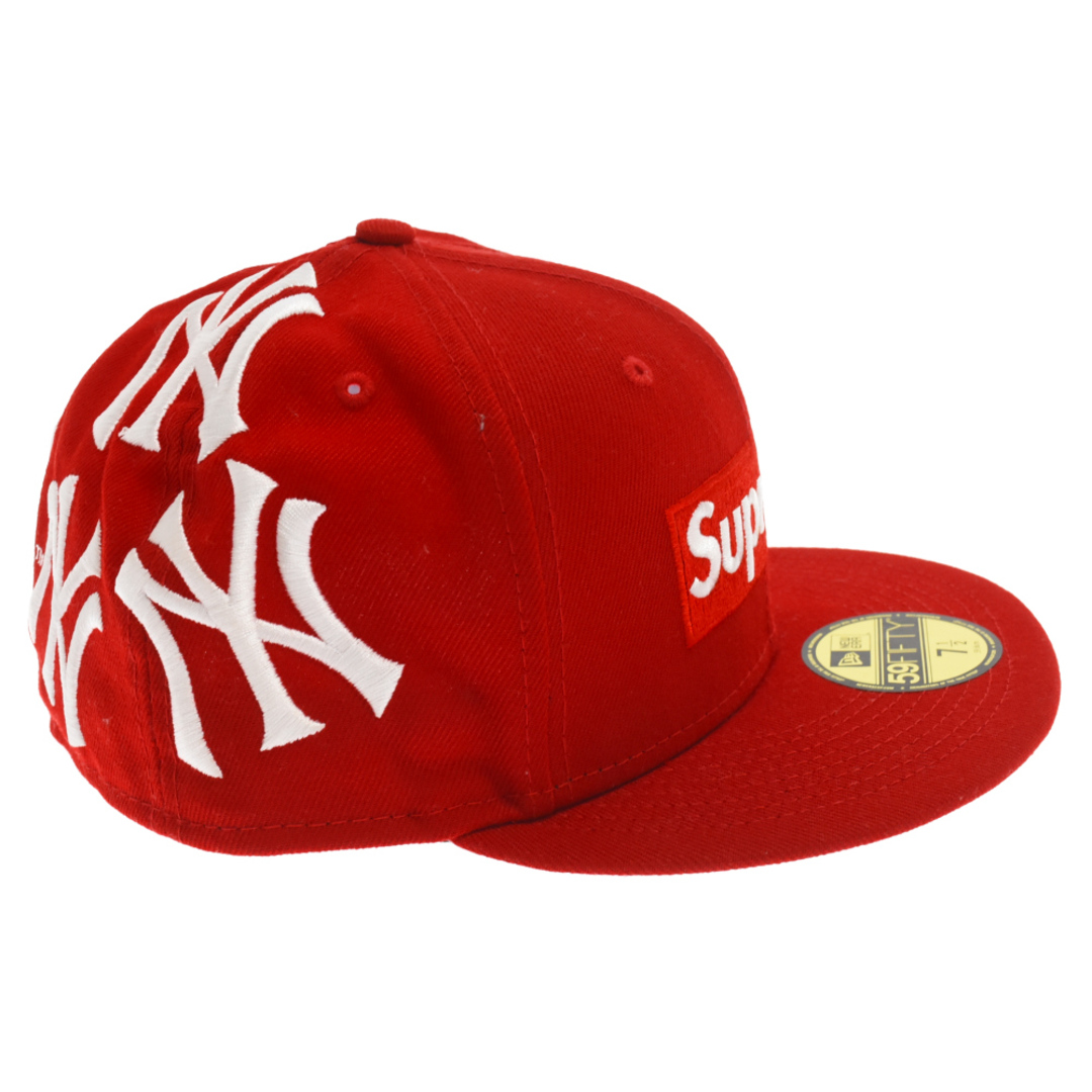 Supreme(シュプリーム)のSUPREME シュプリーム 21AW New York Yankees Box Logo New Era ニューヨークヤンキースボックスロゴベースボールキャップ ニューエラ レッド メンズの帽子(キャップ)の商品写真