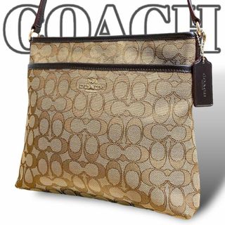 コーチ(COACH)の極美品  コーチ 斜めがけ可 シグネチャー ショルダーバッグ サコッシュ 男女可(ショルダーバッグ)