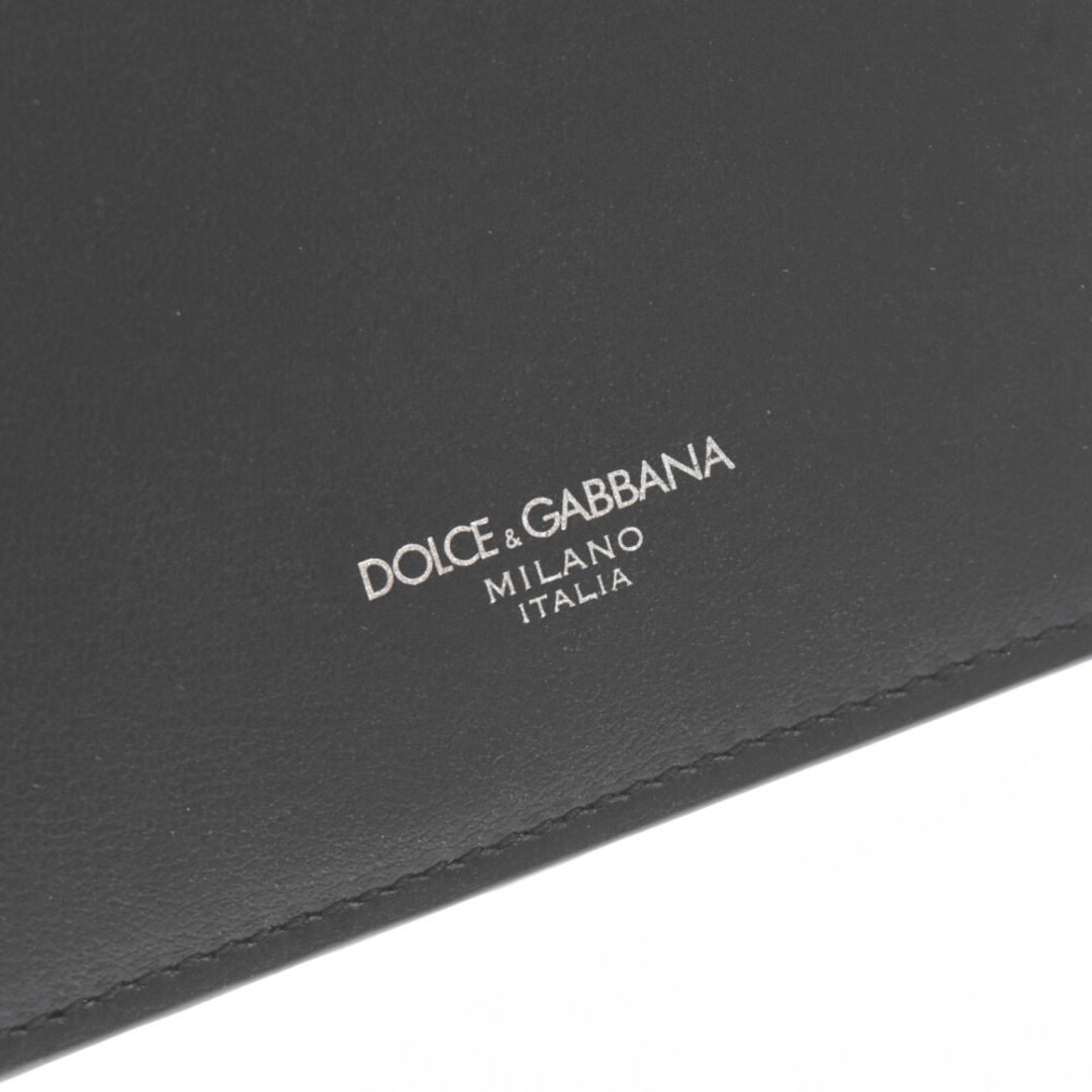 DOLCE&GABBANA(ドルチェアンドガッバーナ)のDOLCE & GABBANA ドルチェアンドガッバーナ 21AW ヒートスタンプド ロゴ カードホルダー スムースレザー フラグメントケース カードケース ブラック BP2527 メンズのファッション小物(名刺入れ/定期入れ)の商品写真