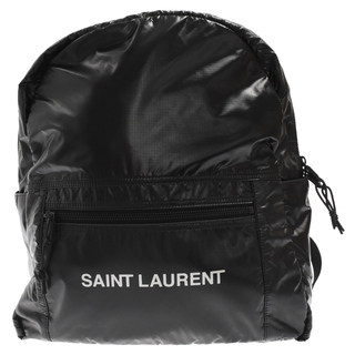 サンローラン(Saint Laurent)のSAINT LAURENT PARIS サンローランパリ NUXX NYLON BACKPACK ヌックス ロゴプリント ナイロンデイバックパック リュック ブラック 623698 11496(バッグパック/リュック)