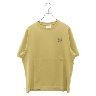 メゾンキツネ(MAISON KITSUNE')のMAISON KITSUNE メゾンキツネ ボールド フォックスヘッド パッチ コンフォート 半袖Tシャツ フロント刺繍 カーキー レディース MW00127KJ0119(Tシャツ(半袖/袖なし))