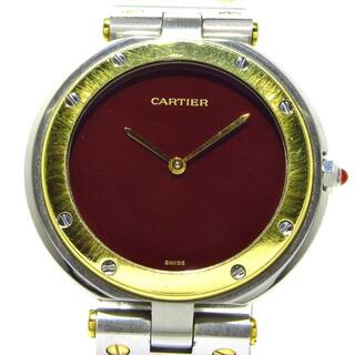 カルティエ(Cartier)のCartier(カルティエ) 腕時計 サントス ヴァンドーム ラウンド メンズ SS×K18YG ボルドー(その他)