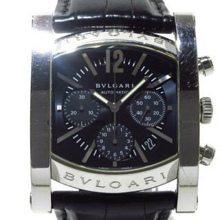 ブルガリ(BVLGARI)のBVLGARI(ブルガリ) 腕時計 アショーマクロノグラフ AA48SCH メンズ SS/革ベルト/クロノグラフ 黒(その他)