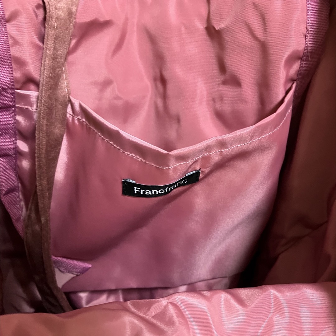 Francfranc(フランフラン)の【値下げ】フランフラン　ロゴ トートバッグ ベロア  レディースのバッグ(エコバッグ)の商品写真