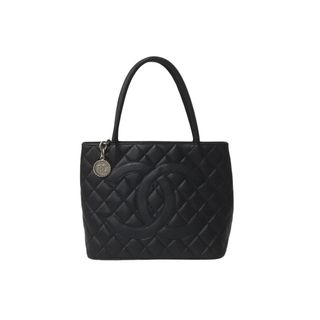 シャネル(CHANEL)のCHANEL シャネル ハンドバッグ 復刻トート キャビアスキン マトラッセ ココマーク 6番台 シルバー金具 美品 中古 63521(トートバッグ)