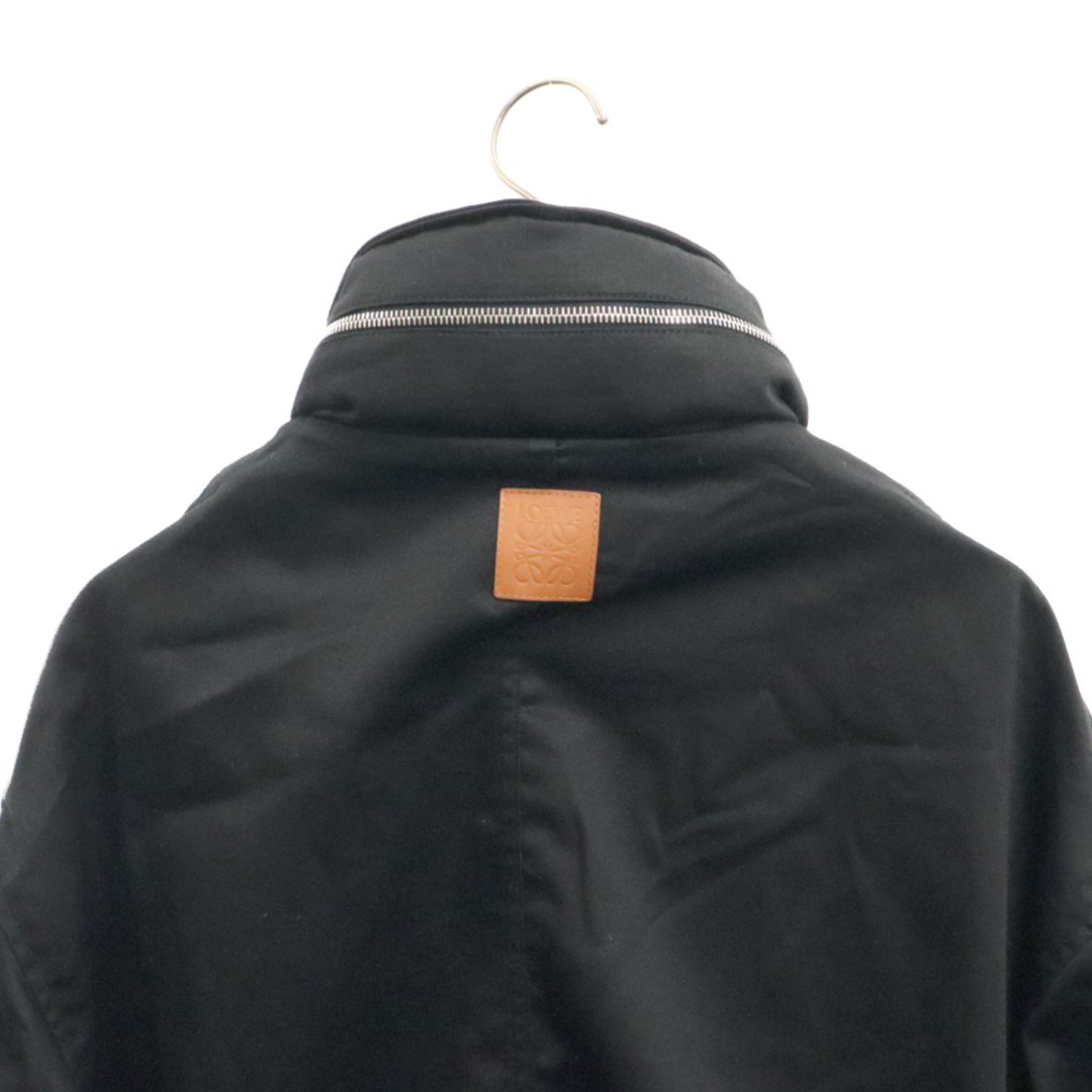 LOEWE(ロエベ)のLOEWE ロエベ マルチポケット ミリタリー ジャケット ジップアップ フード付きコート ブラック メンズのジャケット/アウター(ミリタリージャケット)の商品写真