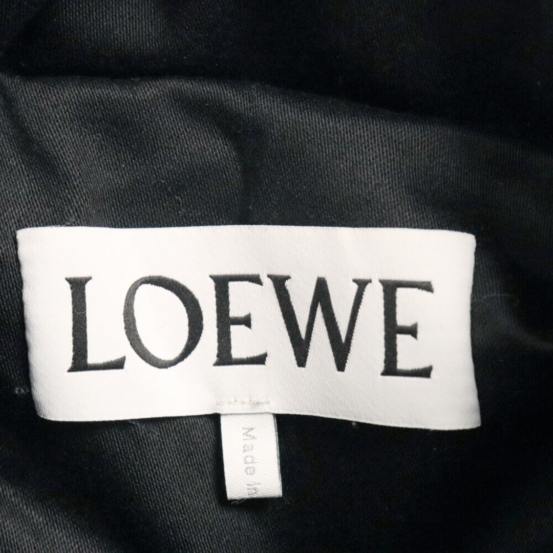 LOEWE(ロエベ)のLOEWE ロエベ マルチポケット ミリタリー ジャケット ジップアップ フード付きコート ブラック メンズのジャケット/アウター(ミリタリージャケット)の商品写真