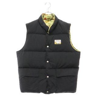 HUMAN MADE - HUMAN MADE ヒューマンメイド 22AW REVERSIBLE DOWN VEST カモフラリバーシブルダウンベスト ブラック/グリーン