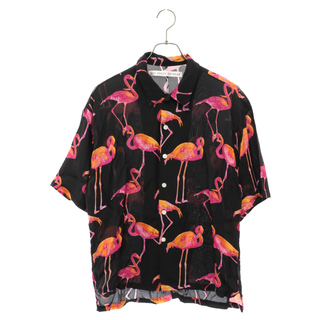 ソーイ(SOE)のSOE ソーイ PINK FLAMINGO SHIRT ピンク フラミンゴシャツ 1201-81-003 ブラック(シャツ)