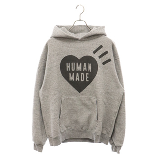 HUMAN MADE - HUMAN MADE ヒューマンメイド HEART HOODED SWEATSHIRT ハートロゴプルオーバーフーディー パーカー グレー