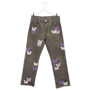 About Dreams アバウトドリームズ Butterfly Denim バタフライペイント リメイクデニムパンツ(デニム/ジーンズ)