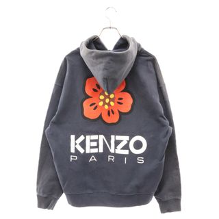 ケンゾー(KENZO)のKENZO ケンゾー BOKE FLOWER バックフラワーロゴプリントプルオーバーパーカー オーバーサイズ スウェット FD55SW4444ME(パーカー)