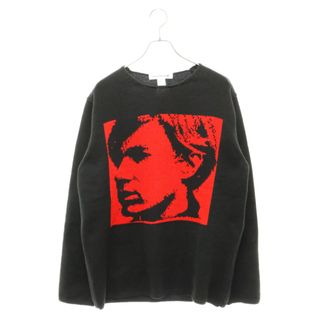 COMME des GARCONS SHIRT コムデギャルソンシャツ 24SS×ANDY WARHOL SWEATER アンディウォーホル グラフィックセーター FM-N003 ブラック/レッド