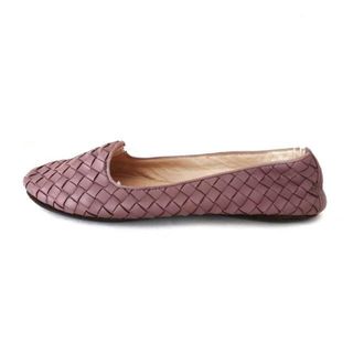 ボッテガヴェネタ(Bottega Veneta)のBOTTEGA VENETA(ボッテガヴェネタ) フラットシューズ レディース - ベージュ イントレチャート/アウトソール張替済 レザー(その他)