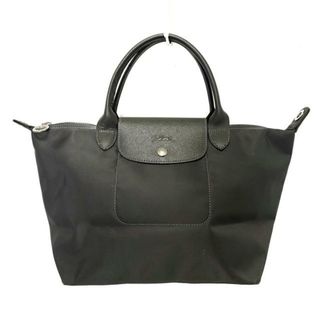 ロンシャン(LONGCHAMP)のLONGCHAMP(ロンシャン) ハンドバッグ ル・プリアージュネオ グレー ナイロン×レザー(ハンドバッグ)