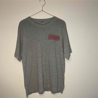 リアルスタイル(REAL STYLE)の【US古着】 00s Tシャツ Indiana ユニバーシティ　グレーTシャツ(シャツ)