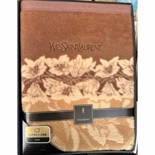 Yves Saint Laurent - イブサンローラン　カシミア入りウール毛布