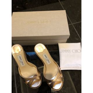 ジミーチュウ(JIMMY CHOO)の美品JIMMY CHOO サンダル35(サンダル)