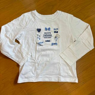 メゾピアノジュニア(mezzo piano junior)のメゾピアノジュニア　長袖　カットソー　リボン　140(Tシャツ/カットソー)