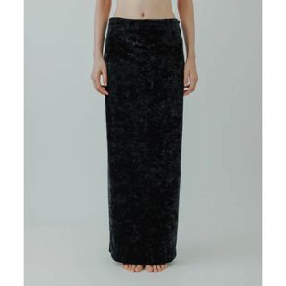 完売【yo BIOTOP】Velor long skirt