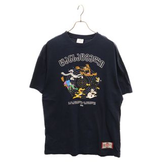 VETEMENTS ヴェトモン 19SS Cartoon Print Tee USS197070 カートゥンプリント半袖Tシャツ カットソー ネイビー(Tシャツ/カットソー(半袖/袖なし))