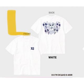 newjeans tシャツ heart 白 渋谷109 t shirts(Tシャツ/カットソー(半袖/袖なし))