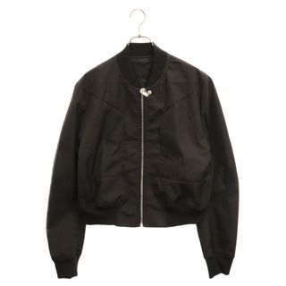 Rick Owens リックオウエンス 23SS Fog Cropped Bomber Jacket フォグ ボンバージャケット ジップアップ ブラック RU01C4797-TF