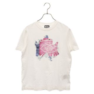 ディーゼル(DIESEL)のDIESEL ディーゼル 23SS T-REGOFF Dロゴ レギュラーフィット 半袖Tシャツ ホワイト A09508(Tシャツ/カットソー(半袖/袖なし))