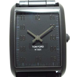 トムフォード(TOM FORD)のTOM FORD(トムフォード) 腕時計美品  N.001 TFT001006 メンズ ブラックDLC 黒(その他)