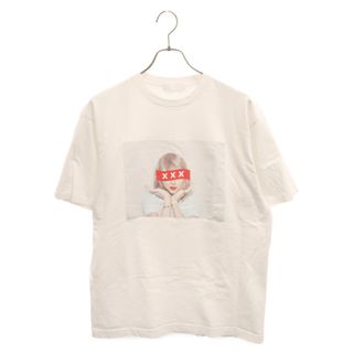 GOD SELECTION XXX ゴッドセレクショントリプルエックス TAYLOR SWIFT テイラースウィフト フォトプリント クルーネック半袖Tシャツ ホワイト