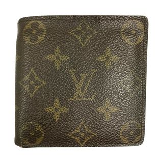 ルイヴィトン(LOUIS VUITTON)の##LOUIS VUITTON ルイヴィトン 2つ折り財布 モノグラム ポルトフォイユ・マルコ ジャンク品 M61675 ブラウン(財布)