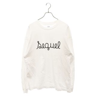 SEQUEL シークエル 23AW ロゴプリント クルーネック長袖Tシャツ カットソー ブラック SQ-23AW-LT-03(Tシャツ/カットソー(半袖/袖なし))