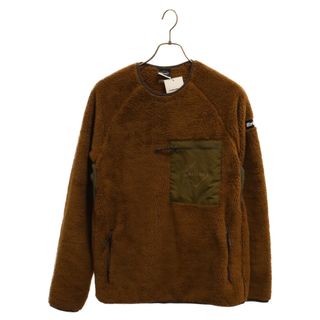 エフシーアールビー(F.C.R.B.)のF.C.R.B./F.C.Real Bristol/FCRB エフシーアールビー/エフシーレアルブリストル 20AW SHERPA FLEECE CREWNECK TOP シェルパフリース フロントポケット クルーネックトレーナー ブラウン FCRB-202041(スウェット)