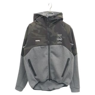 エフシーアールビー(F.C.R.B.)のF.C.R.B./F.C.Real Bristol/FCRB エフシーアールビー/エフシーレアルブリストル 21AW VENTILATION HOODIE ベンチレーション ボンディングスウェット ジップアップパーカー グレー/ブラウン FCRB-212061(パーカー)