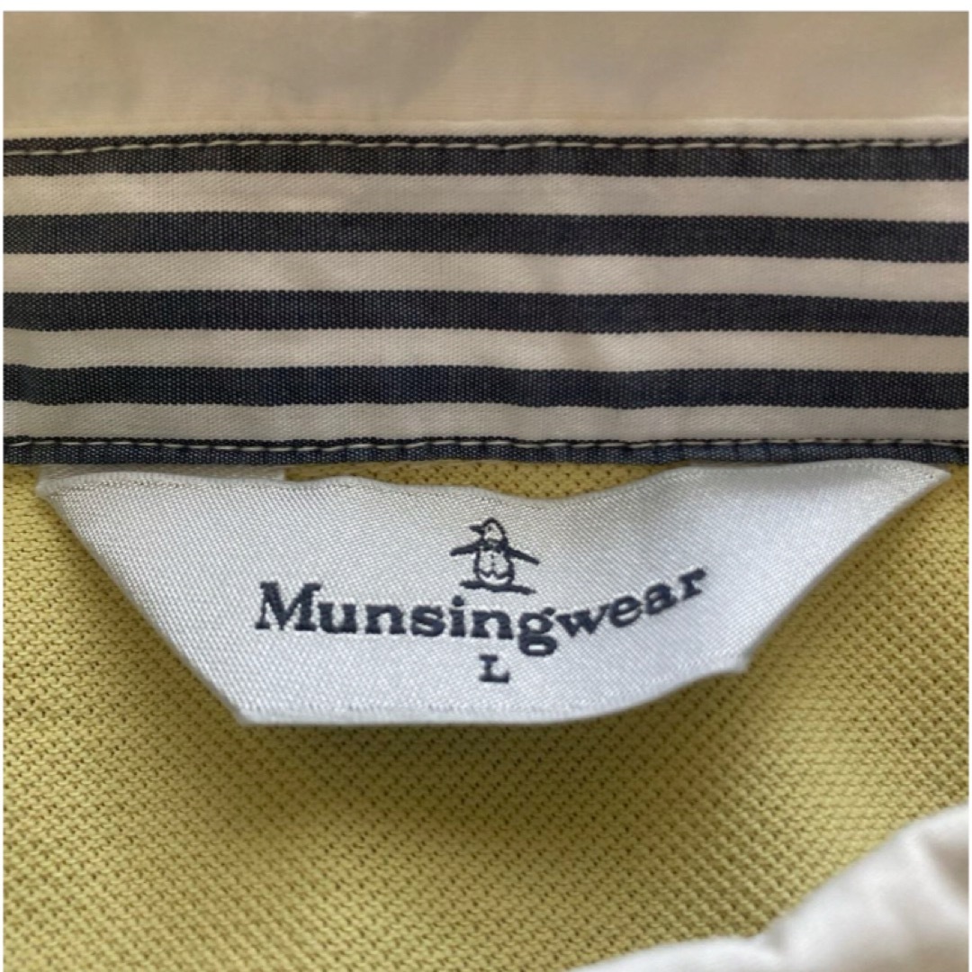 Munsingwear(マンシングウェア)のマンシングウェア  半袖ゴルフシャツ　L レディースゴルフウェア　半袖ポロシャツ スポーツ/アウトドアのゴルフ(ウエア)の商品写真