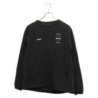 エフシーアールビー(F.C.R.B.)のF.C.R.B./F.C.Real Bristol/FCRB エフシーアールビー/エフシーレアルブリストル 21AW LYCRA TRACK CREWNECK TOP ライクラ トラッククルーネック ナイロンプルオーバー ブラック FCRB-212056(スウェット)