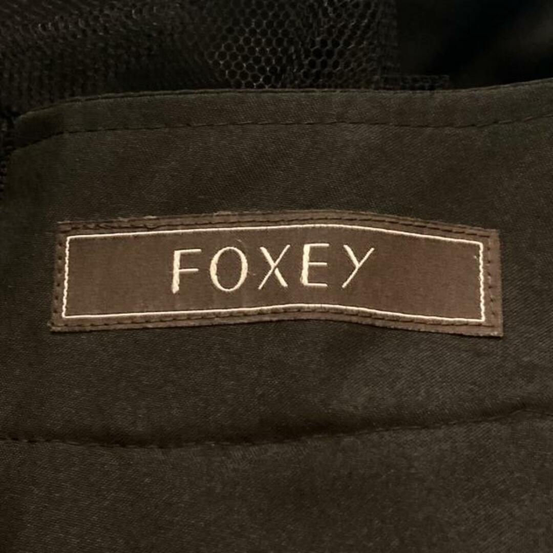 FOXEY(フォクシー)のFOXEY(フォクシー) ミニスカート サイズ38 M レディース 黒 チュール/ひざ丈 レディースのスカート(ミニスカート)の商品写真