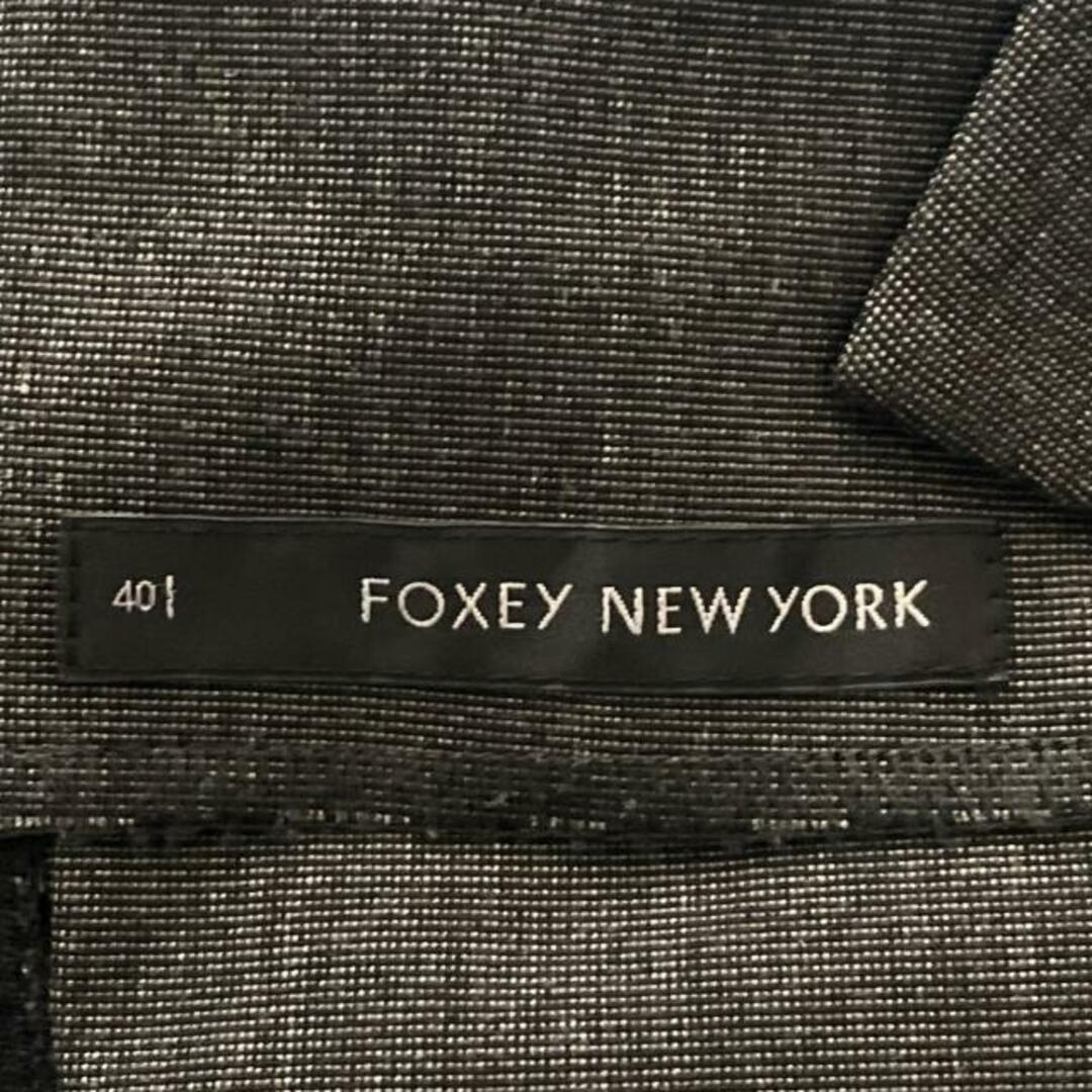 FOXEY NEW YORK(フォクシーニューヨーク) ワンピース サイズ40 M レディース ダークグレー ひざ丈 レディースのワンピース(その他)の商品写真