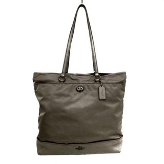 コーチ(COACH)のCOACH(コーチ) トートバッグ - F57903 グレーベージュ ナイロン×レザー(トートバッグ)