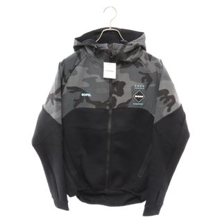 F.C.R.B./F.C.Real Bristol/FCRB エフシーアールビー/エフシーレアルブリストル 21AW VENTILATION HOODIE ベンチレーション ボンディングスウェット ジップアップパーカー ブラック/グレー FCRB-212061