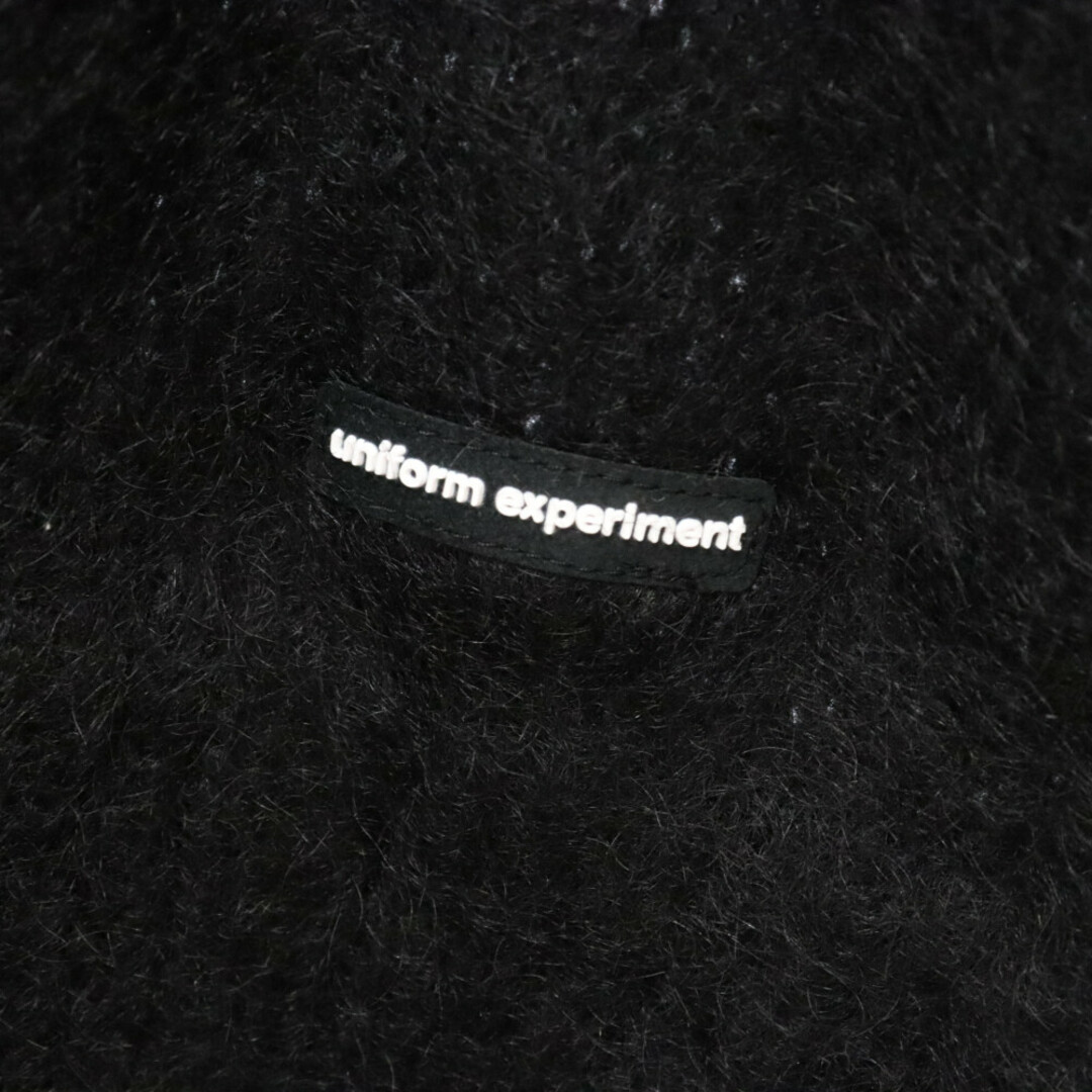 uniform experiment(ユニフォームエクスペリメント)のUNIFORM EXPERIMENT ユニフォームエクスペリメント MOHAIR KNIT CARDIGAN モヘア ニットカーディガン ブラック UE-222043 メンズのトップス(カーディガン)の商品写真