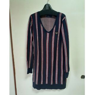 フレッドペリー(FRED PERRY)のFREDPERRY フレッドペリー チュニックニット ストライプ サンプル表示有(ニット/セーター)